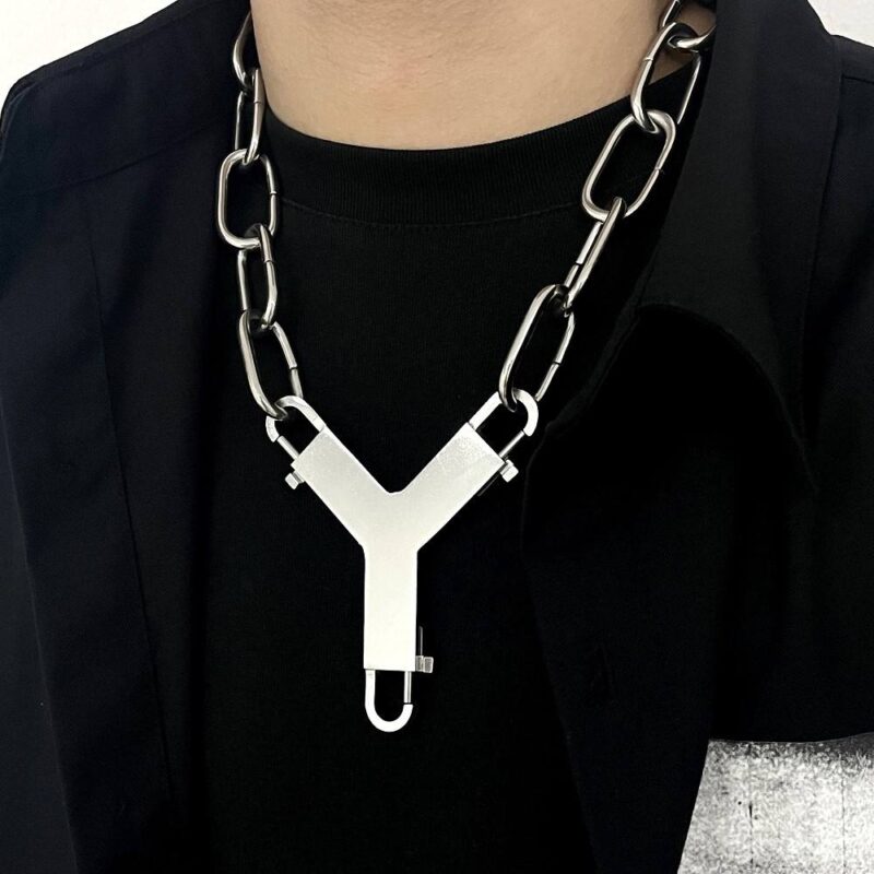 Y-SHAPED PENDANT AND CHAIN - Image 6