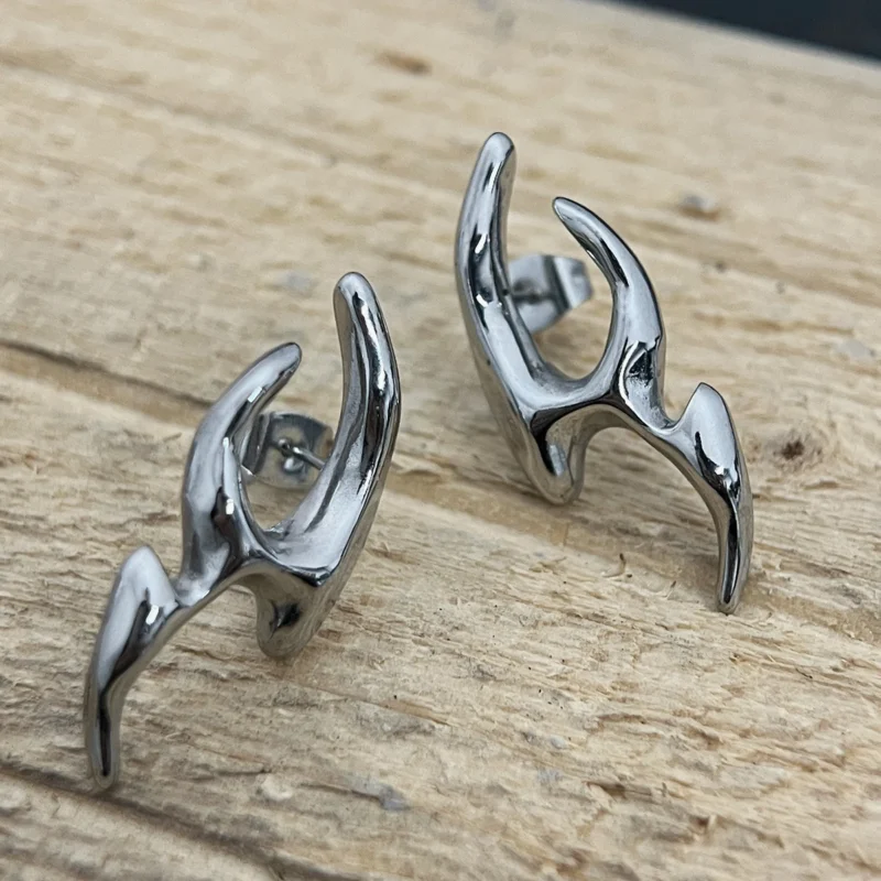 ALIEN EARRINGS STUDS - Image 4