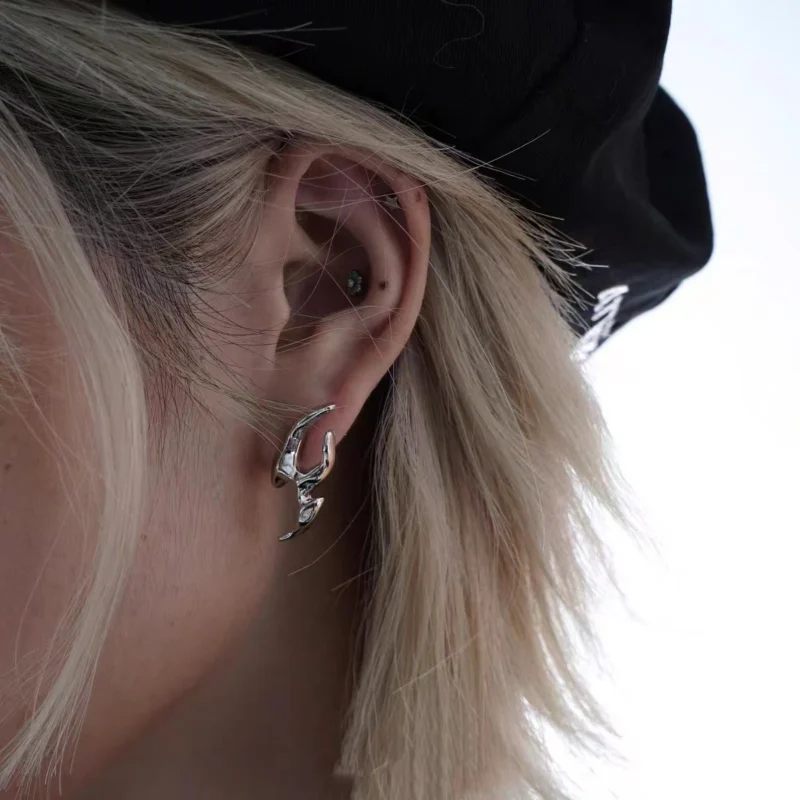 ALIEN EARRINGS STUDS - Image 5